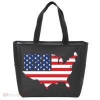 USA American US Flag Map Patriotic Tote Bag thumb 0