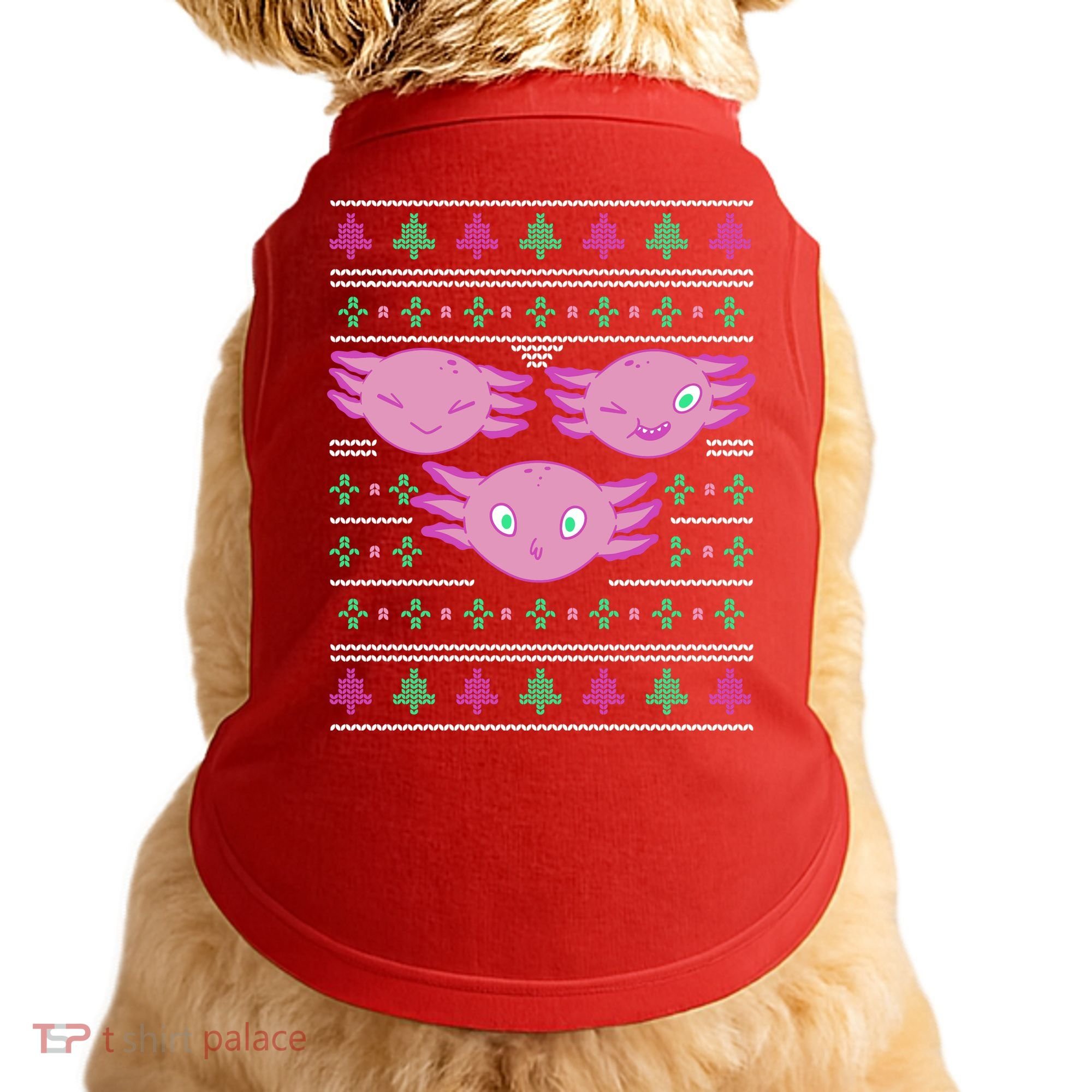 Ultimate Axolotl Ugly Christmas Doggie Tank