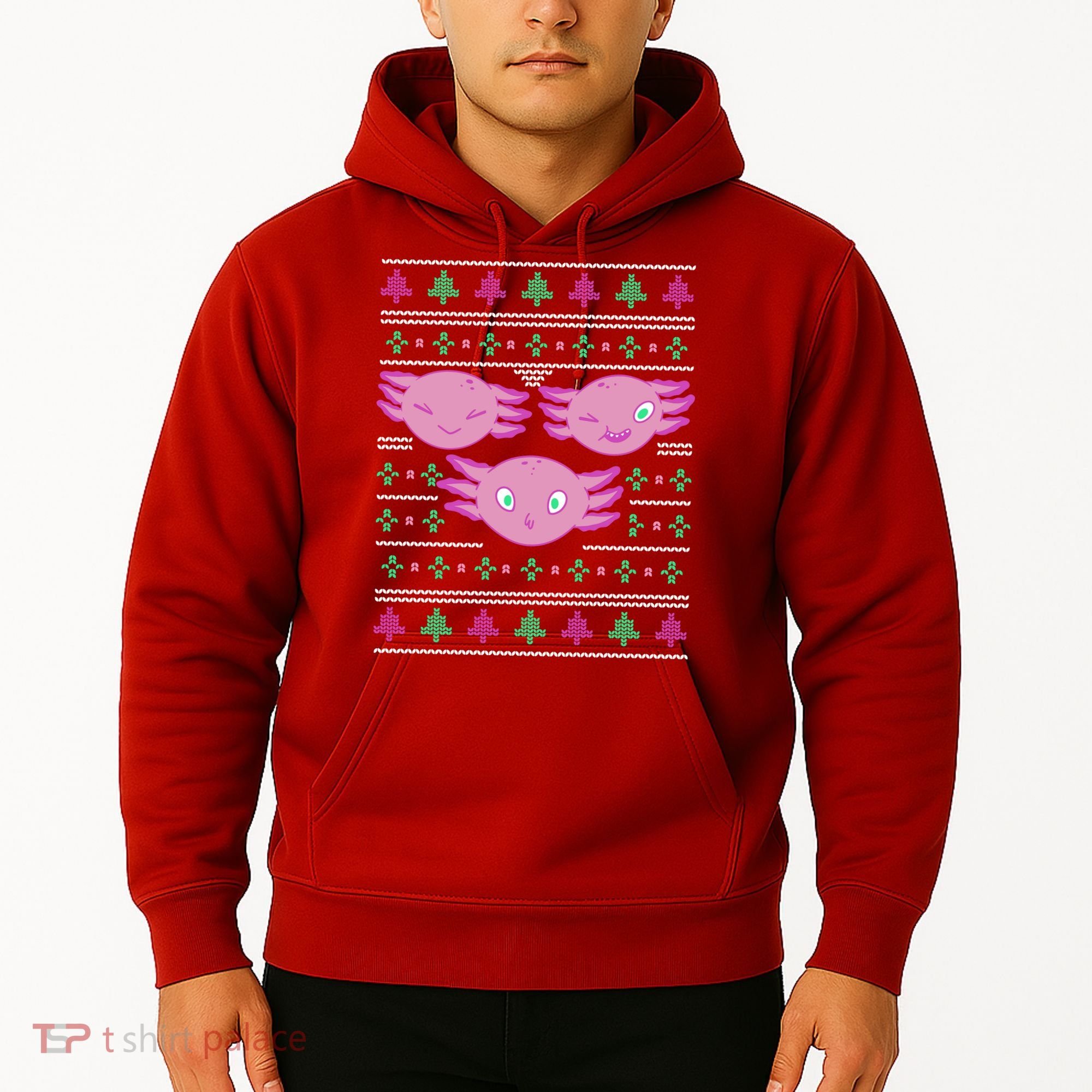 Ultimate Axolotl Ugly Christmas Hoodie