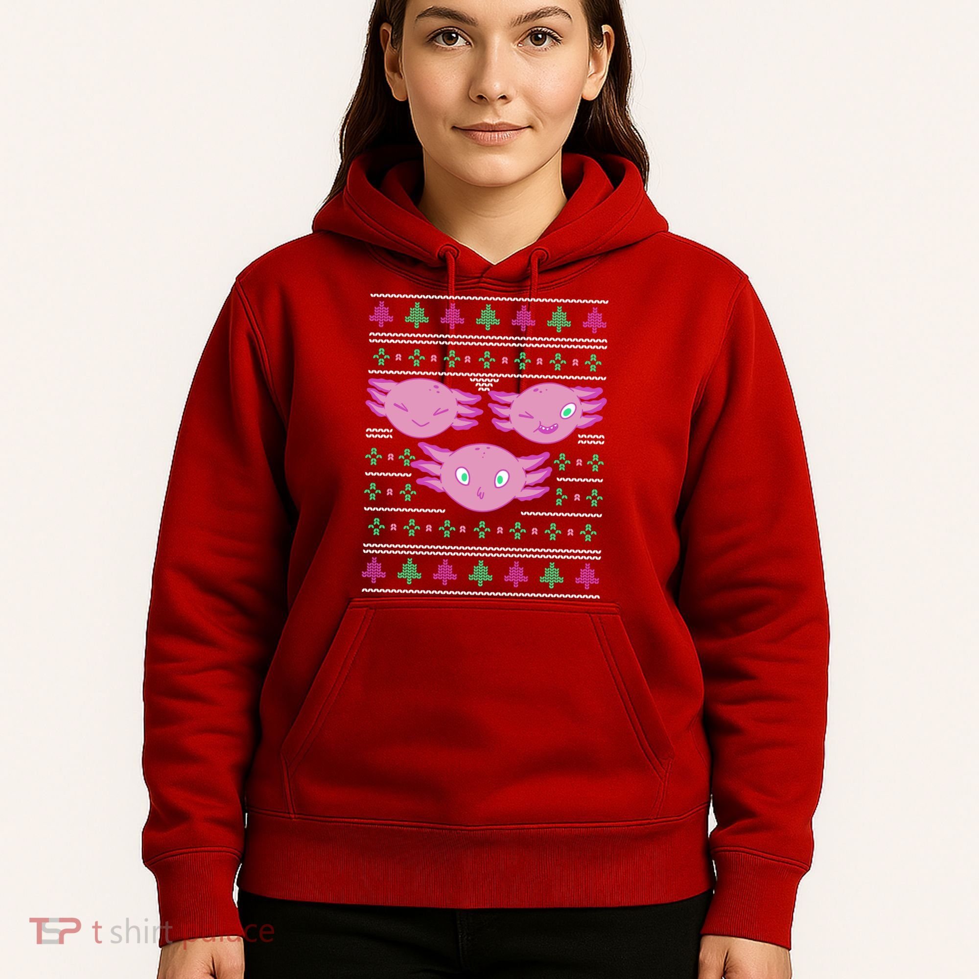 Ultimate Axolotl Ugly Christmas Hoodie