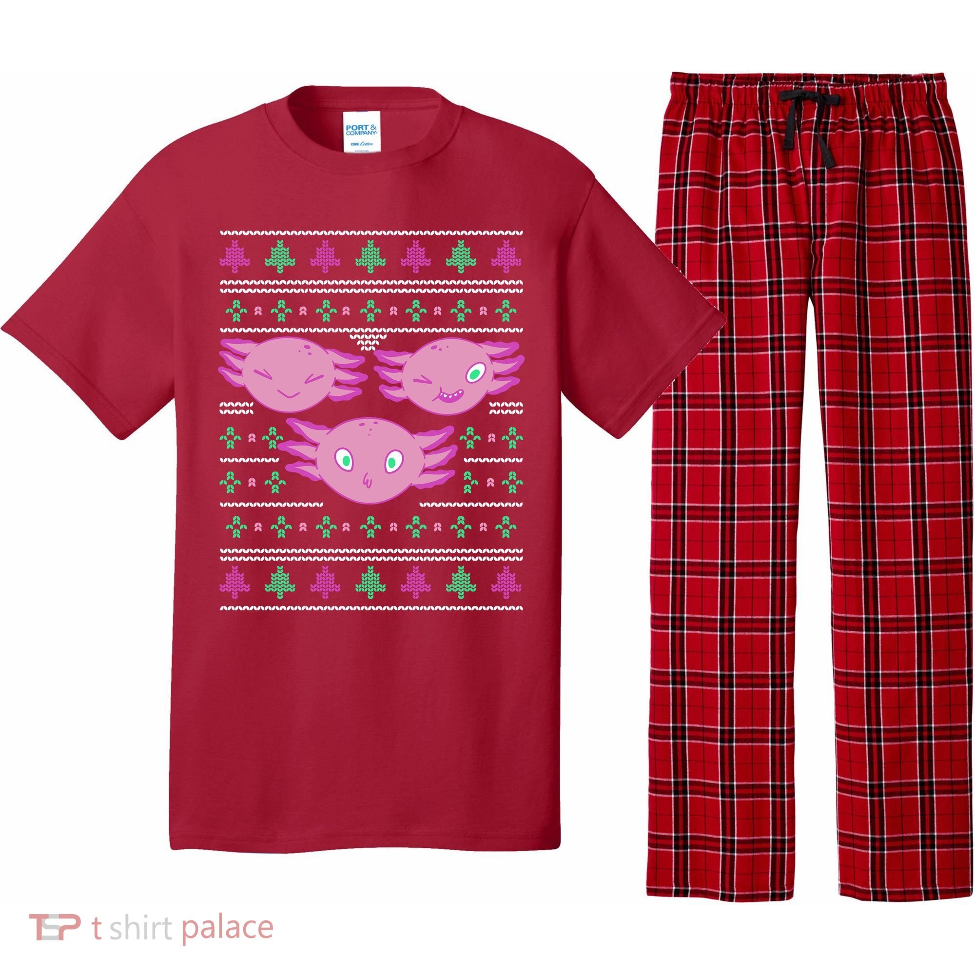 Ultimate Axolotl Ugly Christmas Pajama Set