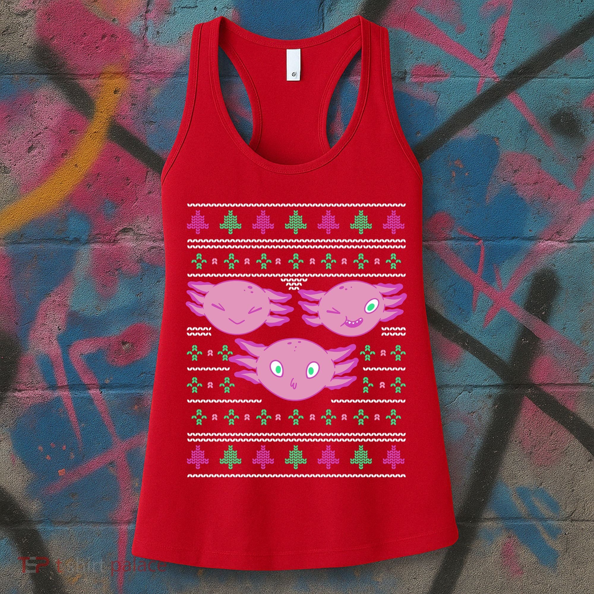 Ultimate Axolotl Ugly Christmas Women's Tank Top