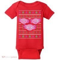 Ultimate Axolotl Ugly Christmas Baby Bodysuit thumb 0