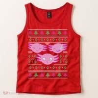 Ultimate Axolotl Ugly Christmas Tank Top thumb 2