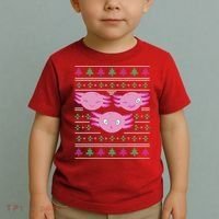 Ultimate Axolotl Ugly Christmas Toddler T-Shirt thumb 2