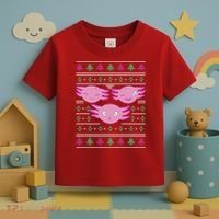 Ultimate Axolotl Ugly Christmas Toddler T-Shirt thumb 3