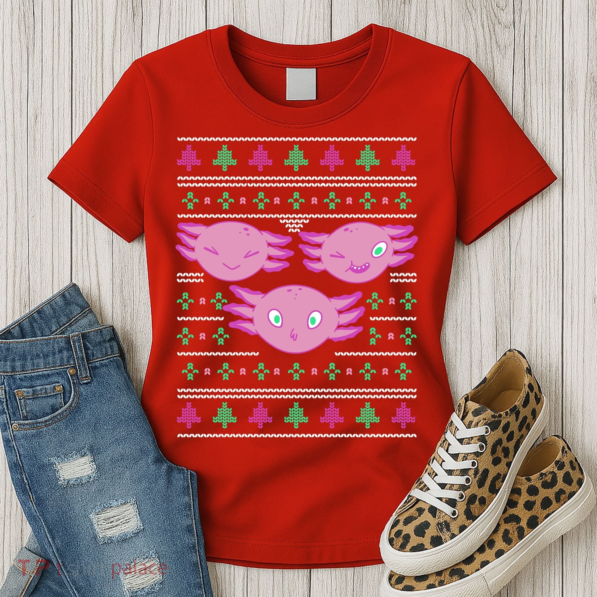 Ultimate Axolotl Ugly Christmas Women's T-Shirt