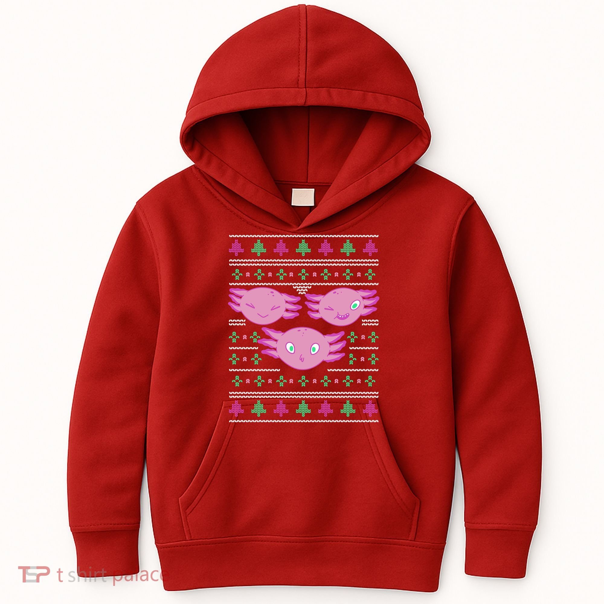 Ultimate Axolotl Ugly Christmas Kids Hoodie