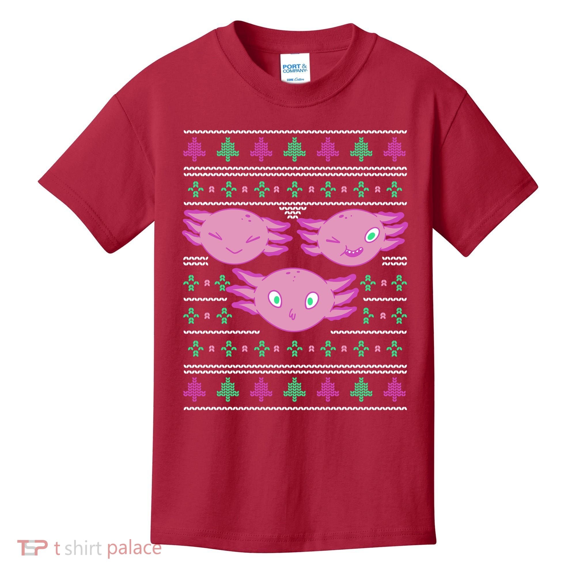 Ultimate Axolotl Ugly Christmas Kids T-Shirt