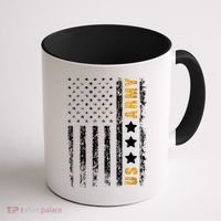 US Army Usa Grunge Flag Army Coffee Mug thumb 1