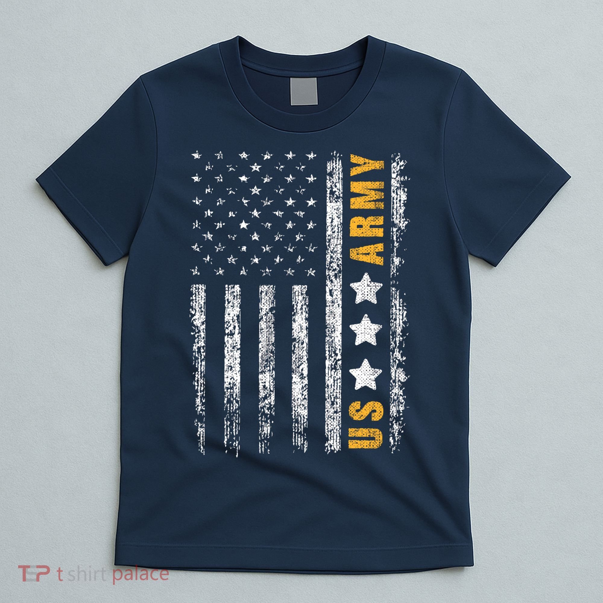 US Army Usa Grunge Flag Army T-Shirt