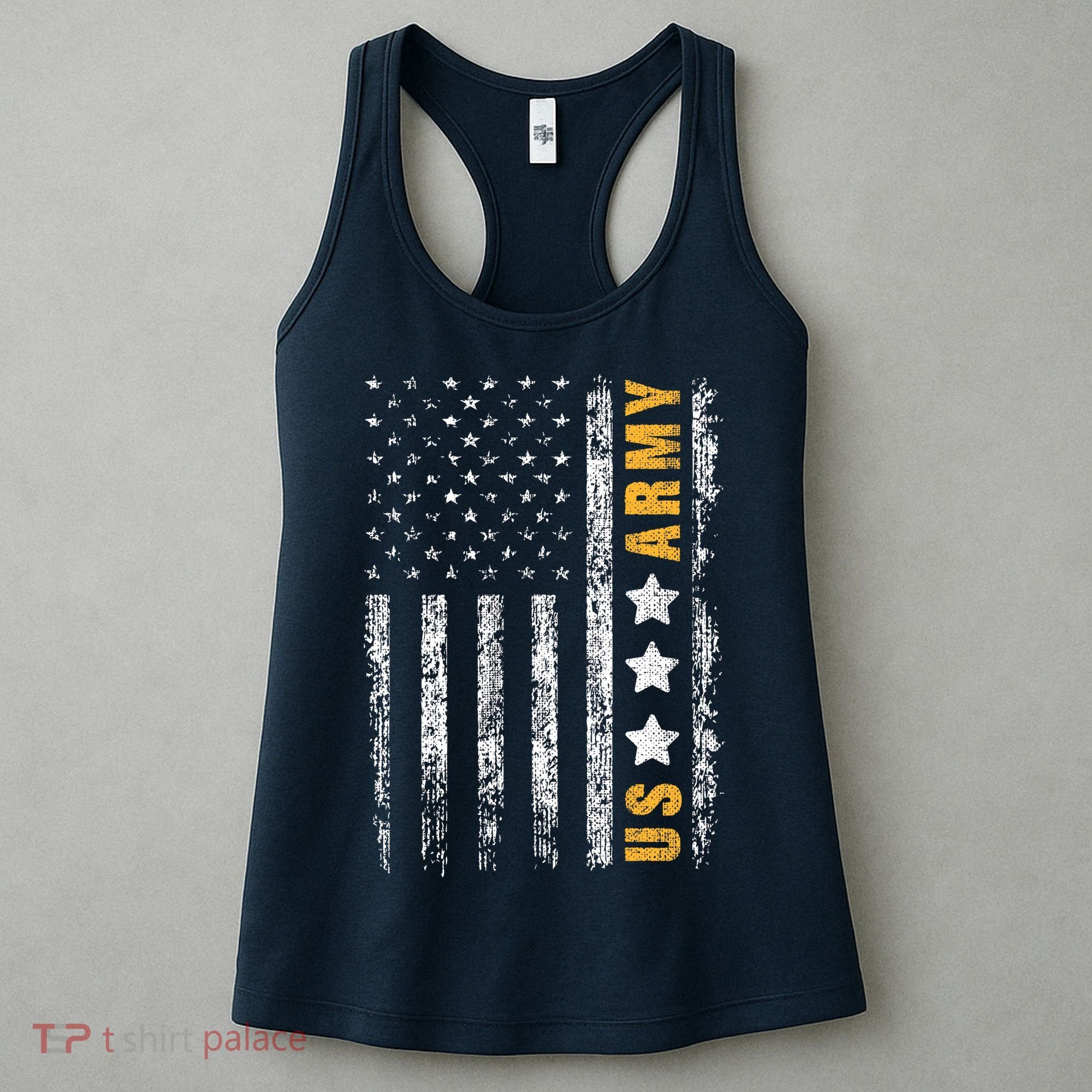 US Army Usa Grunge Flag Army Women's Tank Top