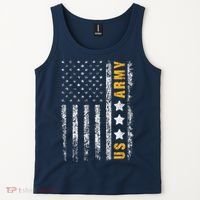 US Army Usa Grunge Flag Army Tank Top thumb 2