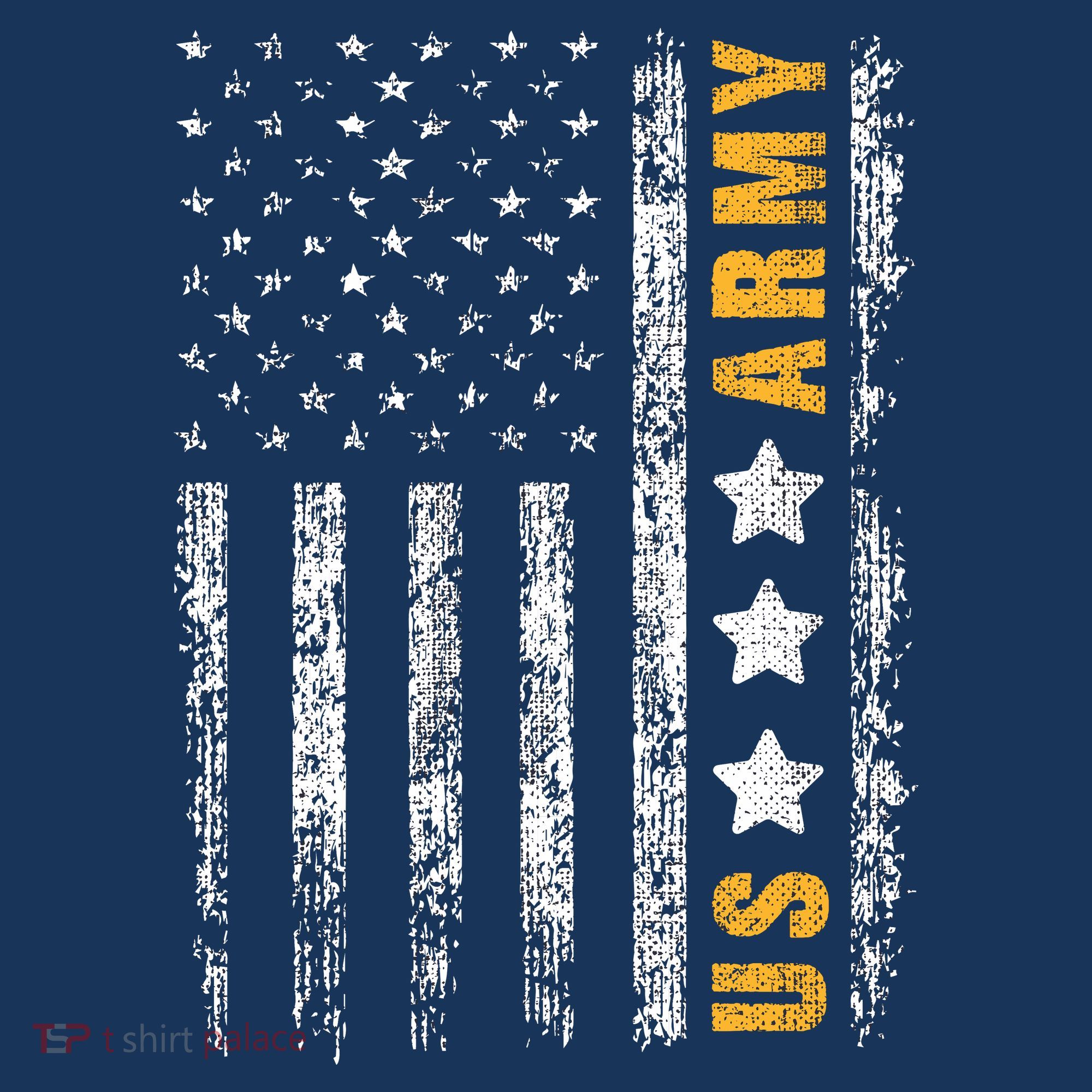 US Army Usa Grunge Flag Army Golf Towel