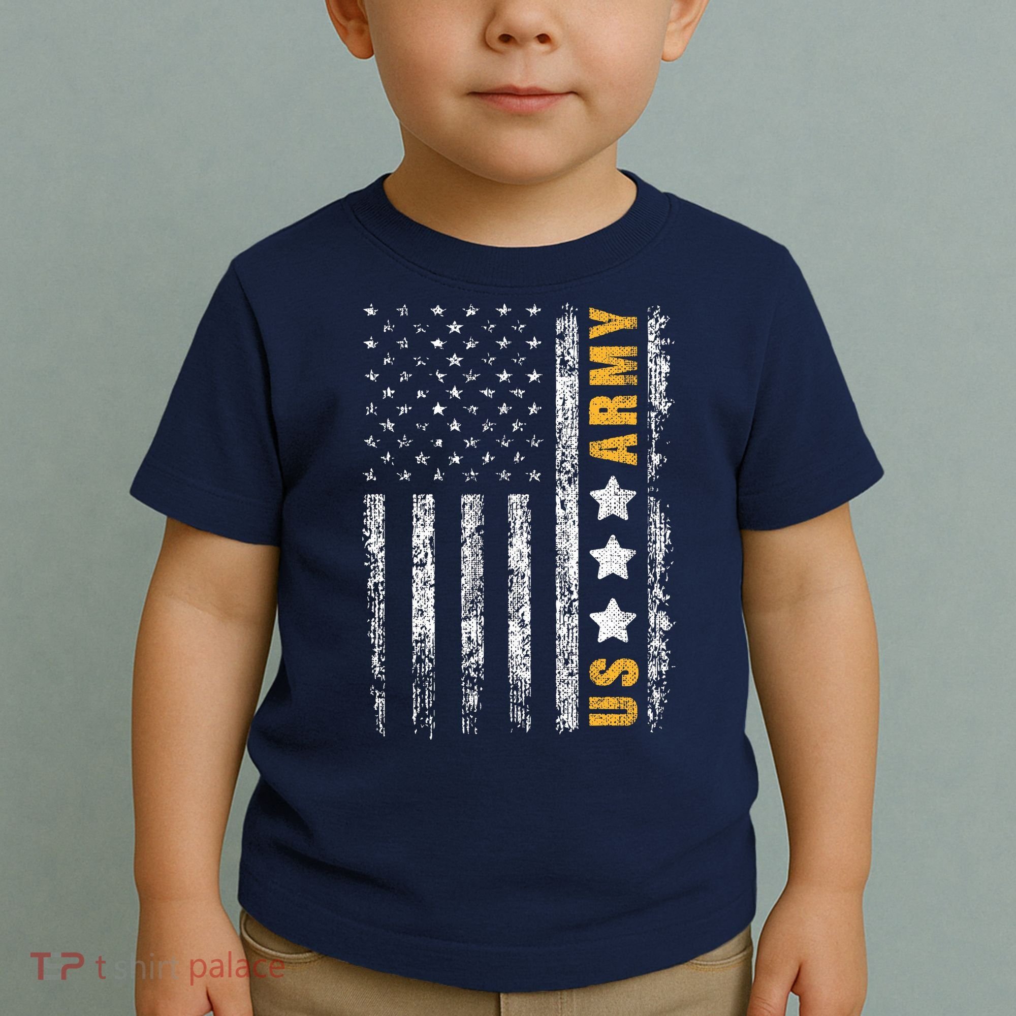US Army Usa Grunge Flag Army Toddler T-Shirt