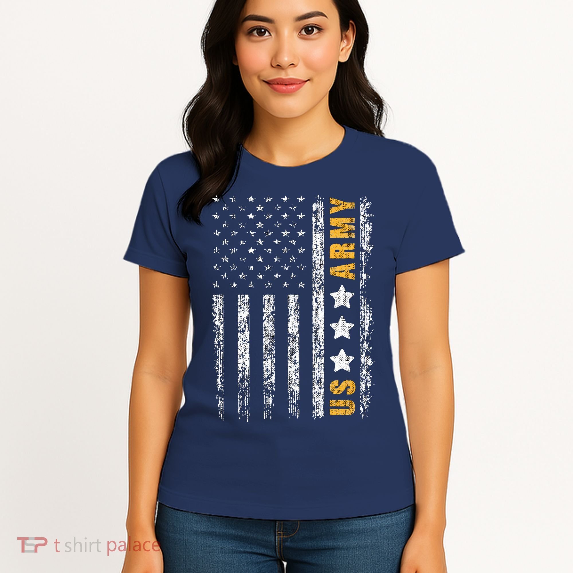 US Army Usa Grunge Flag Army Women's T-Shirt