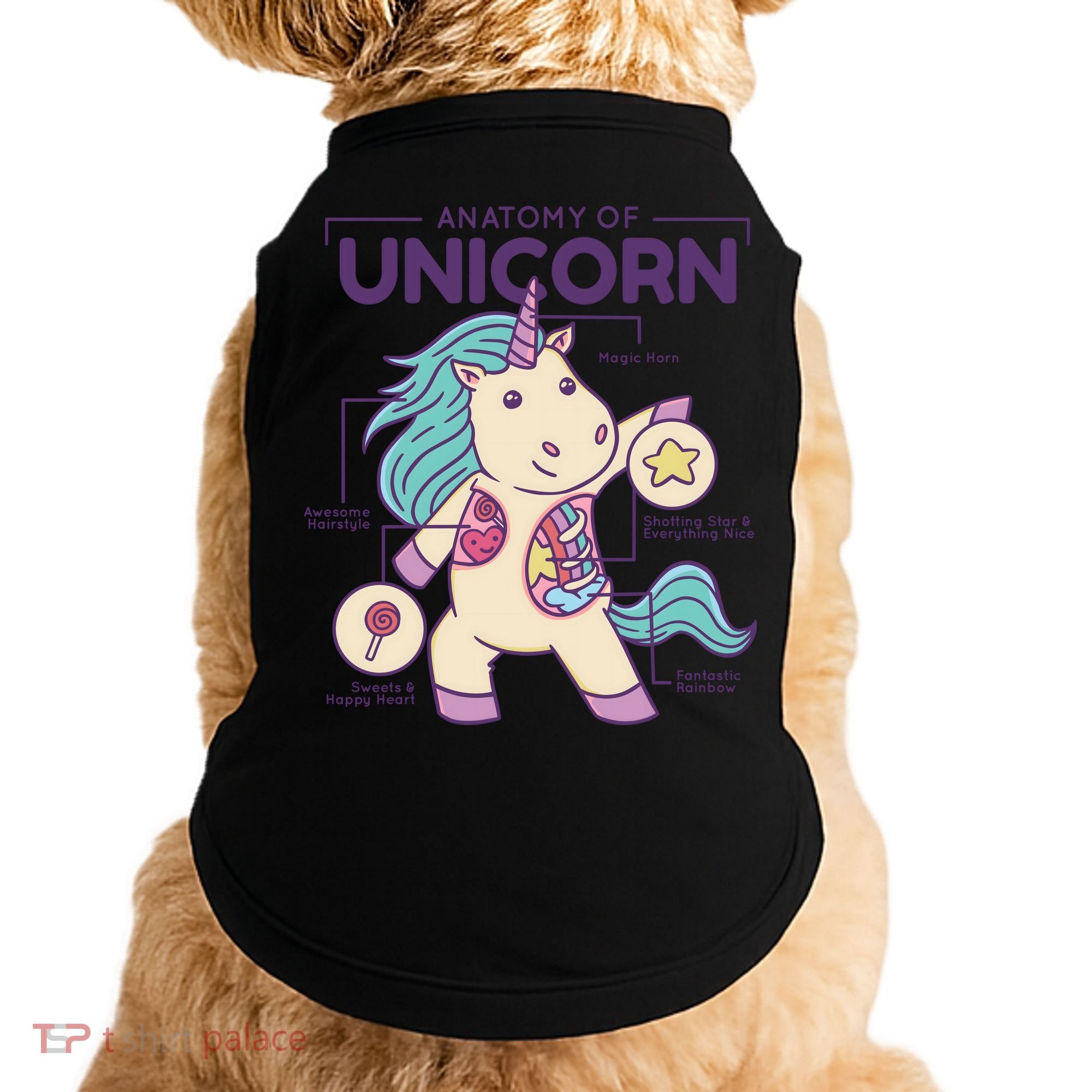 Unicorn Anatomy Doggie Tank