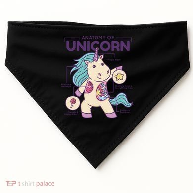 Unicorn Anatomy USA-Made Doggie Bandana