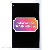 Unfavorable Attendance Golf Towel thumb 0