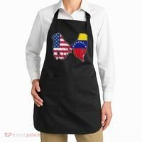 Usa And Venezuela Flags Hands Together Apron thumb 2