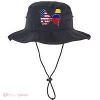 Usa And Venezuela Flags Hands Together Bucket Hat thumb 0