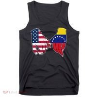 Usa And Venezuela Flags Hands Together Tank Top thumb 0