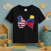 Usa And Venezuela Flags Hands Together Toddler T-Shirt thumb 3