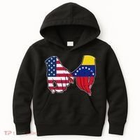 Usa And Venezuela Flags Hands Together Kids Hoodie thumb 0
