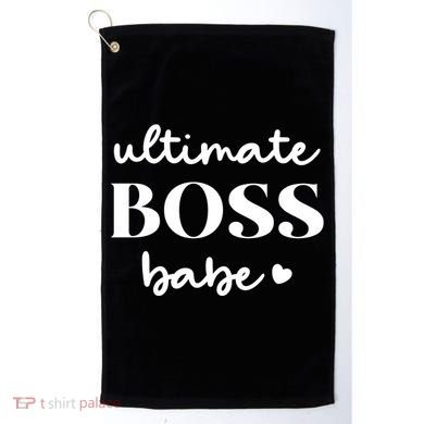 Ultimate Boss Babe Cute Gift Golf Towel