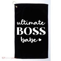 Ultimate Boss Babe Cute Gift Golf Towel thumb 0