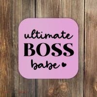 Ultimate Boss Babe Cute Gift Coaster thumb 0