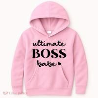 Ultimate Boss Babe Cute Gift Kids Hoodie thumb 0