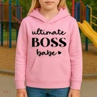 Ultimate Boss Babe Cute Gift Kids Hoodie thumb 3