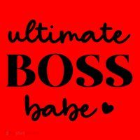 Ultimate Boss Babe Cute Gift Santa Hat thumb 1