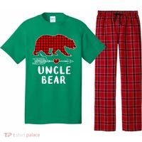 Uncle Bear Christmas Pajama Red Plaid Buffalo Xmas Pajama Set thumb 0