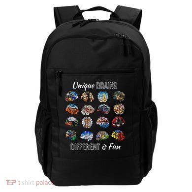Unique Brains Different Is Fun. Neurodiversity Backpack