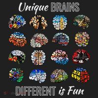 Unique Brains Different Is Fun. Neurodiversity Tumbler thumb 3