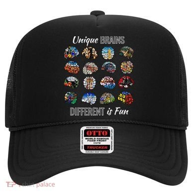 Unique Brains Different Is Fun. Neurodiversity Hat