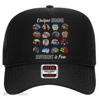 Unique Brains Different Is Fun. Neurodiversity Hat thumb 0
