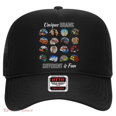 Unique Brains Different Is Fun. Neurodiversity Hat