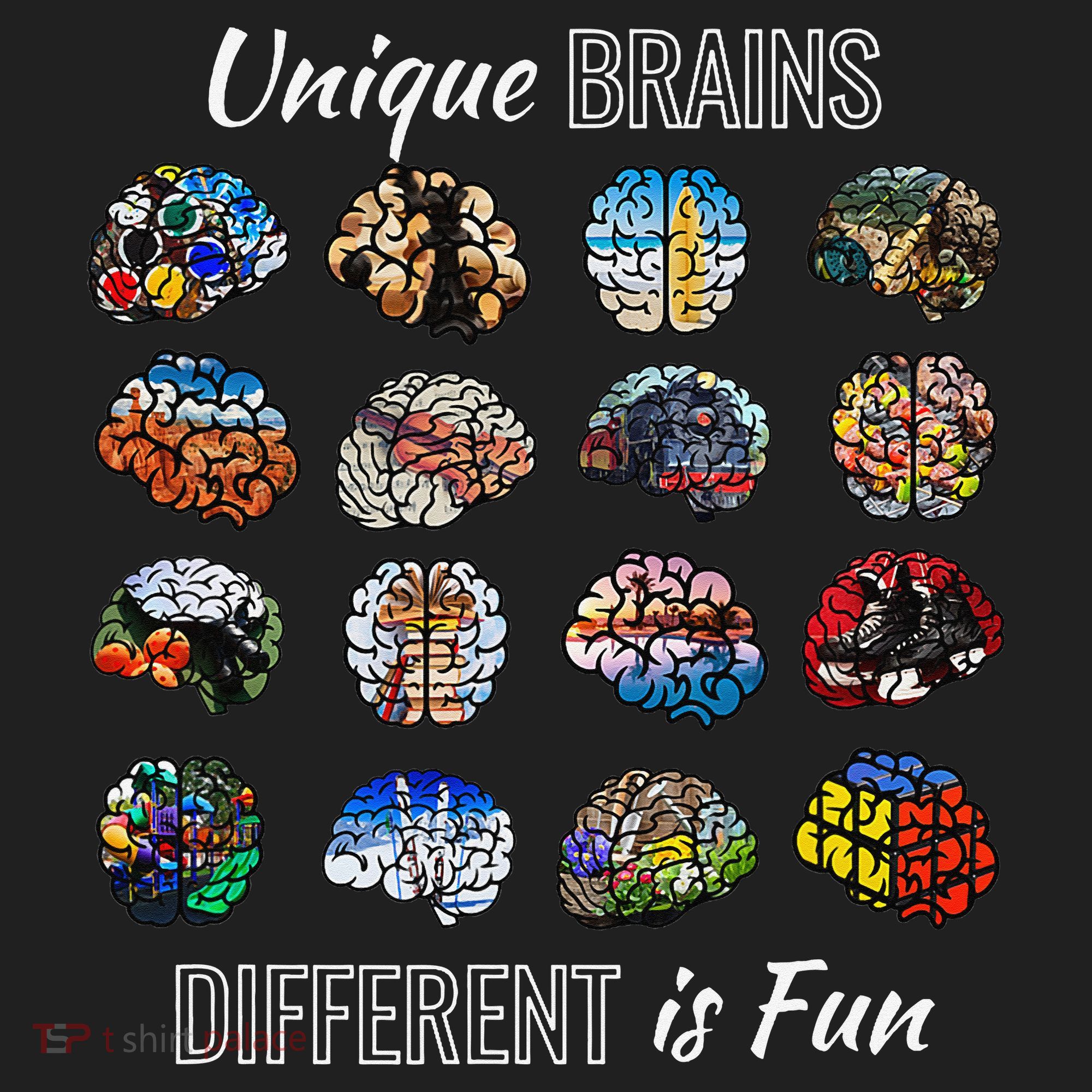 Unique Brains Different Is Fun. Neurodiversity Hat