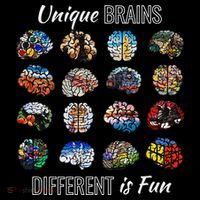 Unique Brains Different Is Fun. Neurodiversity Toddler T-Shirt thumb 4