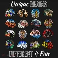 Unique Brains Different Is Fun. Neurodiversity Toddler T-Shirt thumb 4