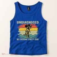 Undiagnosed But EveryoneS Pretty Sure Raccoon Tank Top thumb 2