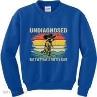 Undiagnosed But EveryoneS Pretty Sure Raccoon Kids Sweatshirt thumb 0