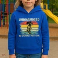 Undiagnosed But EveryoneS Pretty Sure Raccoon Kids Hoodie thumb 3