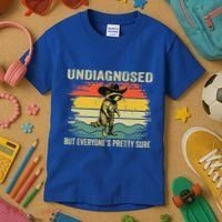 Undiagnosed But EveryoneS Pretty Sure Raccoon Kids T-Shirt thumb 3