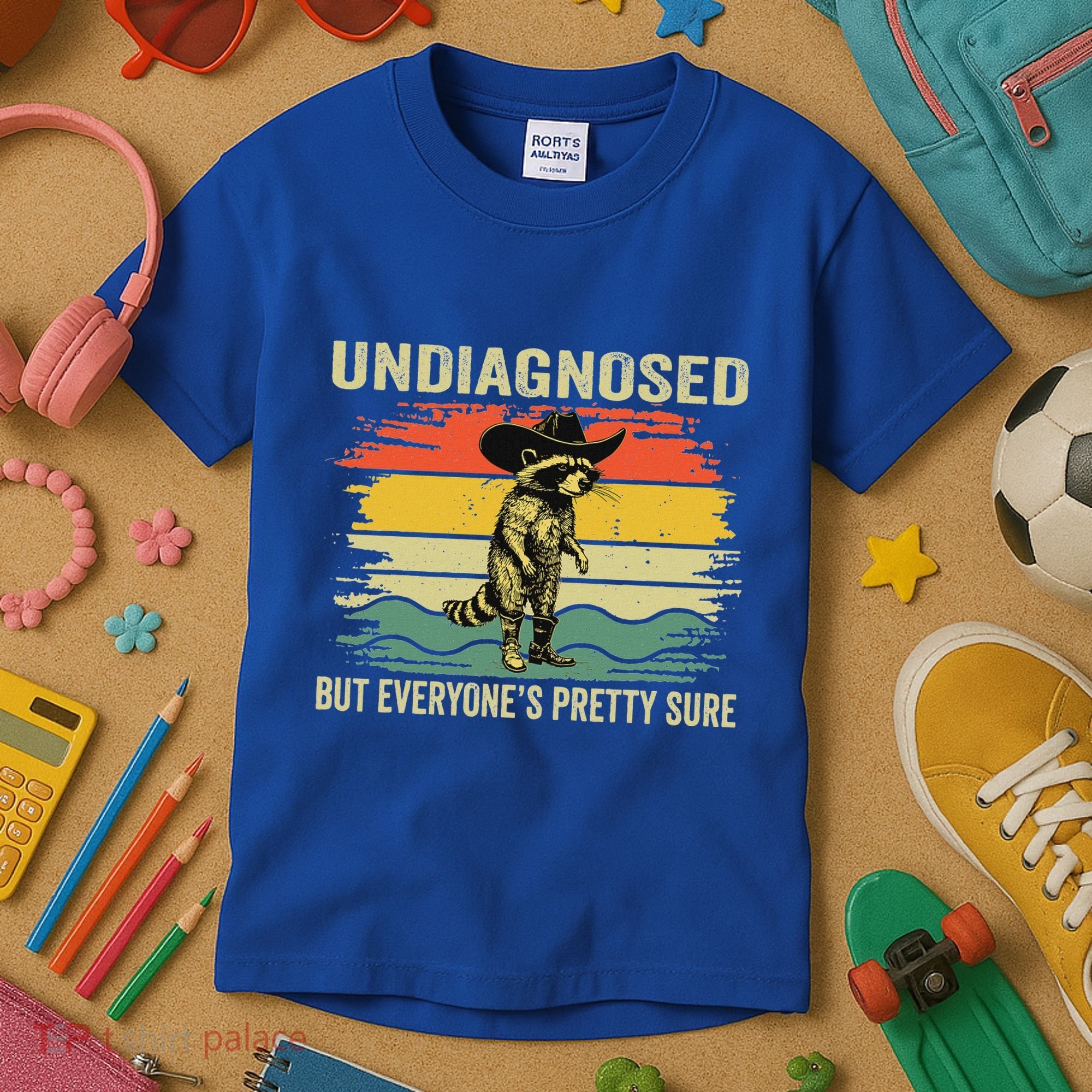 Undiagnosed But EveryoneS Pretty Sure Raccoon Kids T-Shirt
