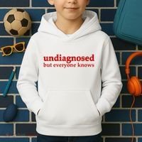 Undiagnosed But Everyone Knows Kids Hoodie thumb 2