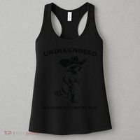 Undiagnosed But EveryoneS Pretty Sure Funny Cowboy Raccoon Gift Women's Tank Top thumb 3